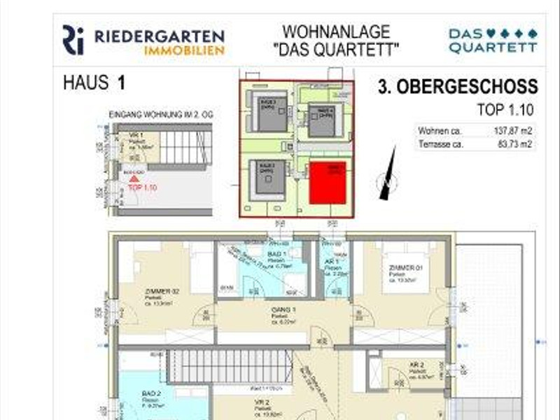 138 m² Luxuspenthouse mit Seeblick & privatem Seezugang in Velden am Wörthersee