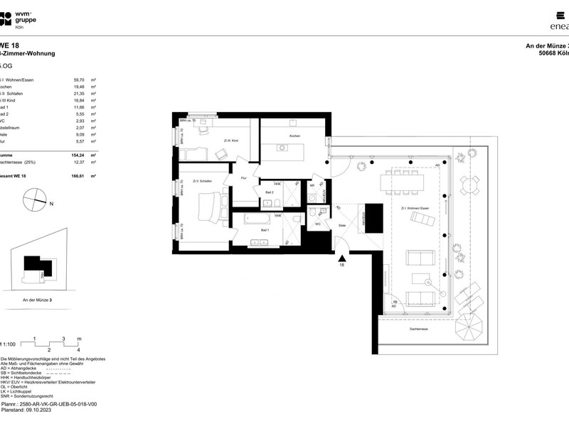 Grundriss WE 18