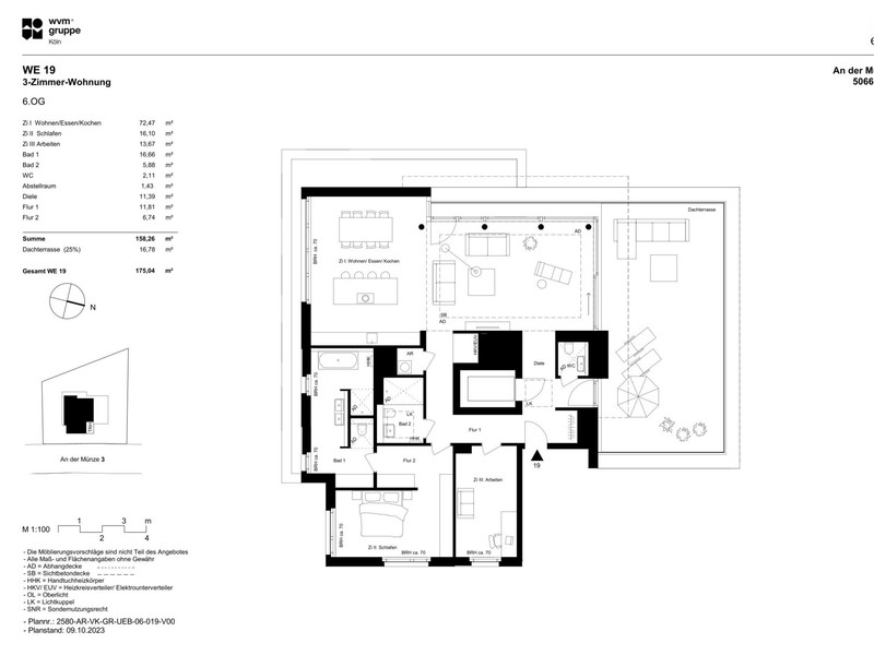 Grundriss WE 19