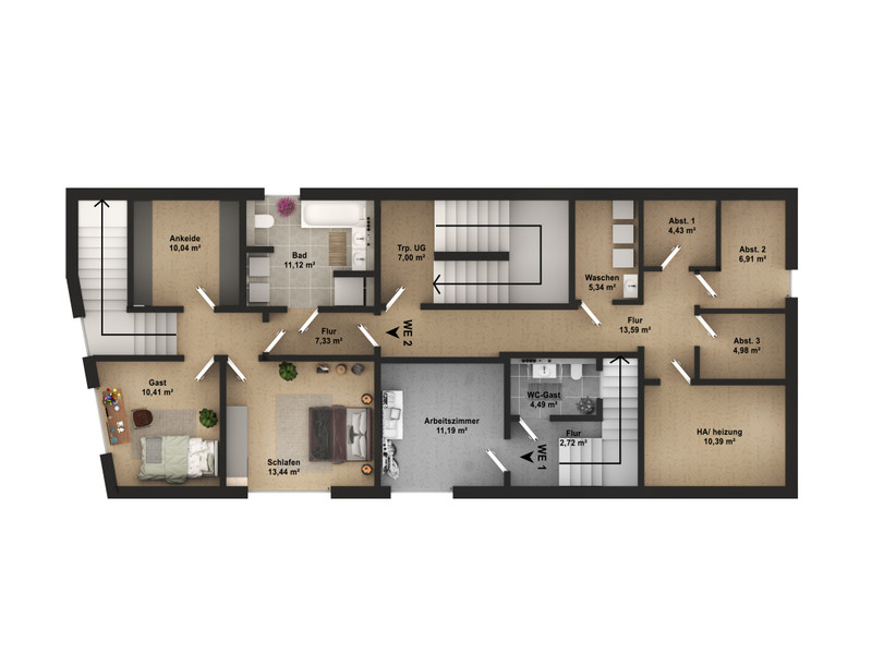 Wohnung Nr. 2 Souterrain