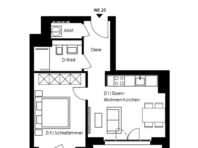 Grundriss WE25