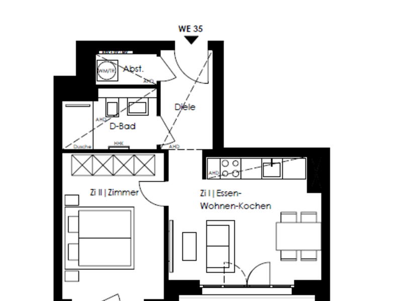 Grundriss WE35