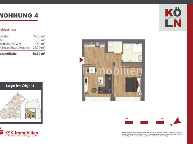 Grundriss Wohnung 4