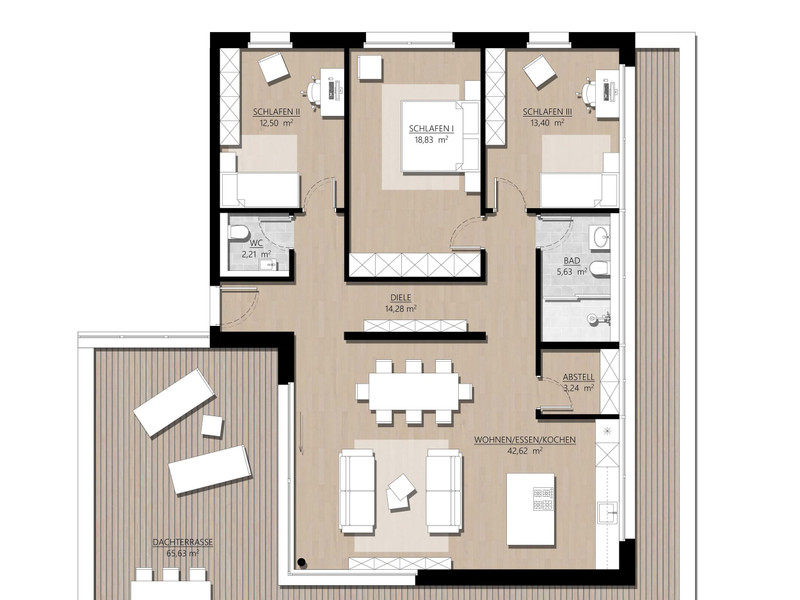 Wohnung 5 (Penthouse)