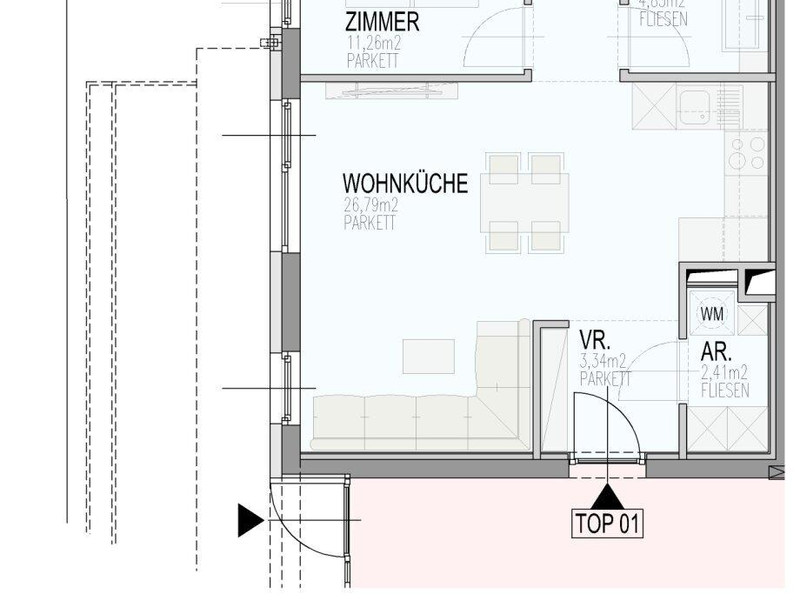 Gewerblich gewidmetes 2 Zimmer Apartment // VERKAUFSSTART // MG11