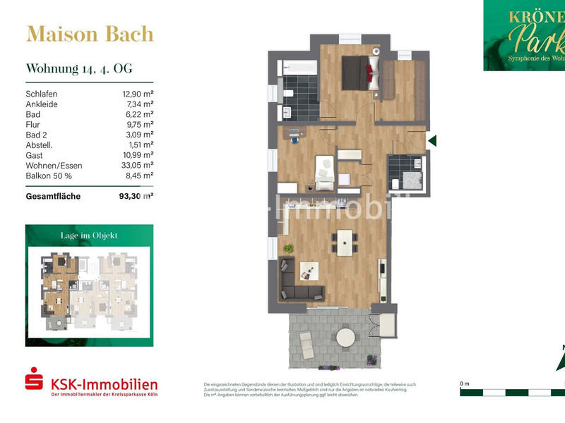 Grundriss Haus 2 Maison Bach Wohnung 14