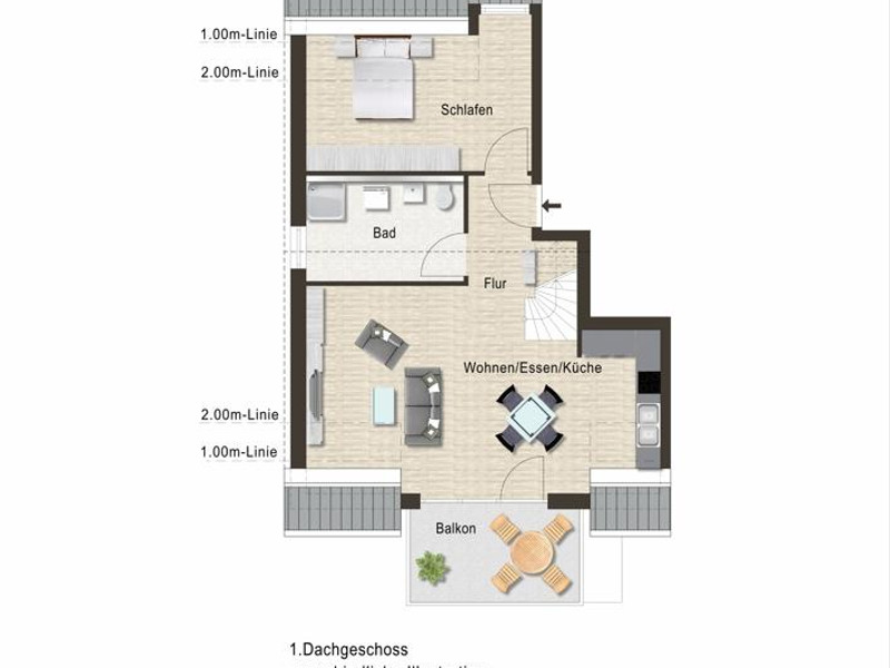 Wohnung 15-1. DG