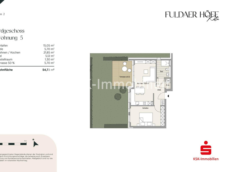 Grundriss Haus 2 Wohnung 5